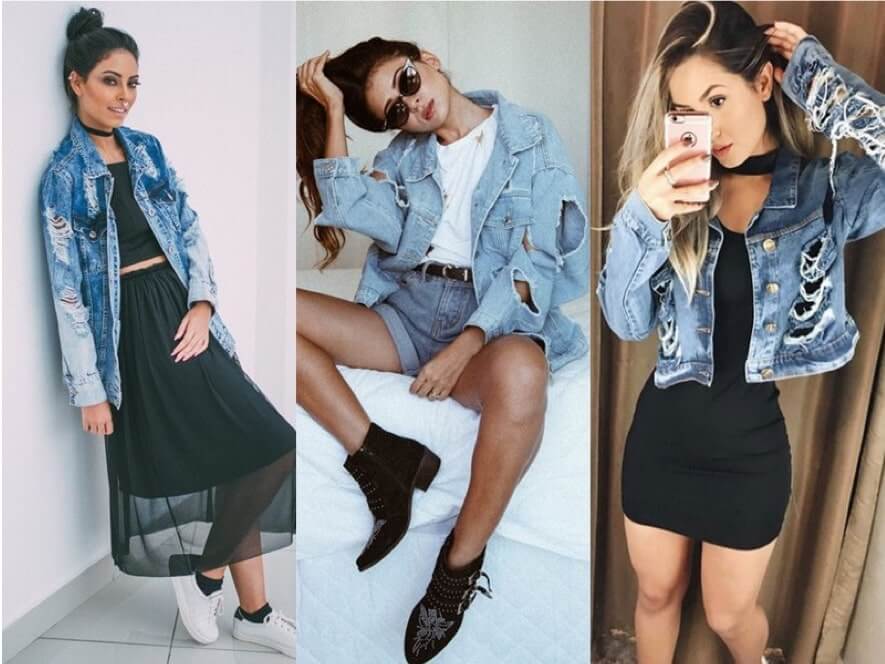 jaqueta jeans feminina moda 2019