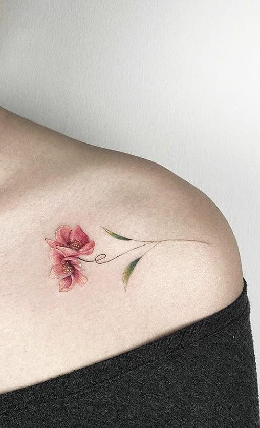 tatuagens delicadas no ombro