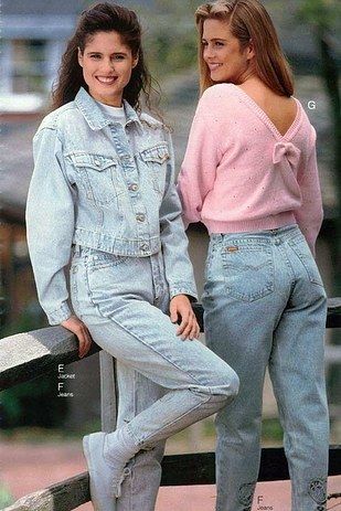 conjunto jeans anos 80