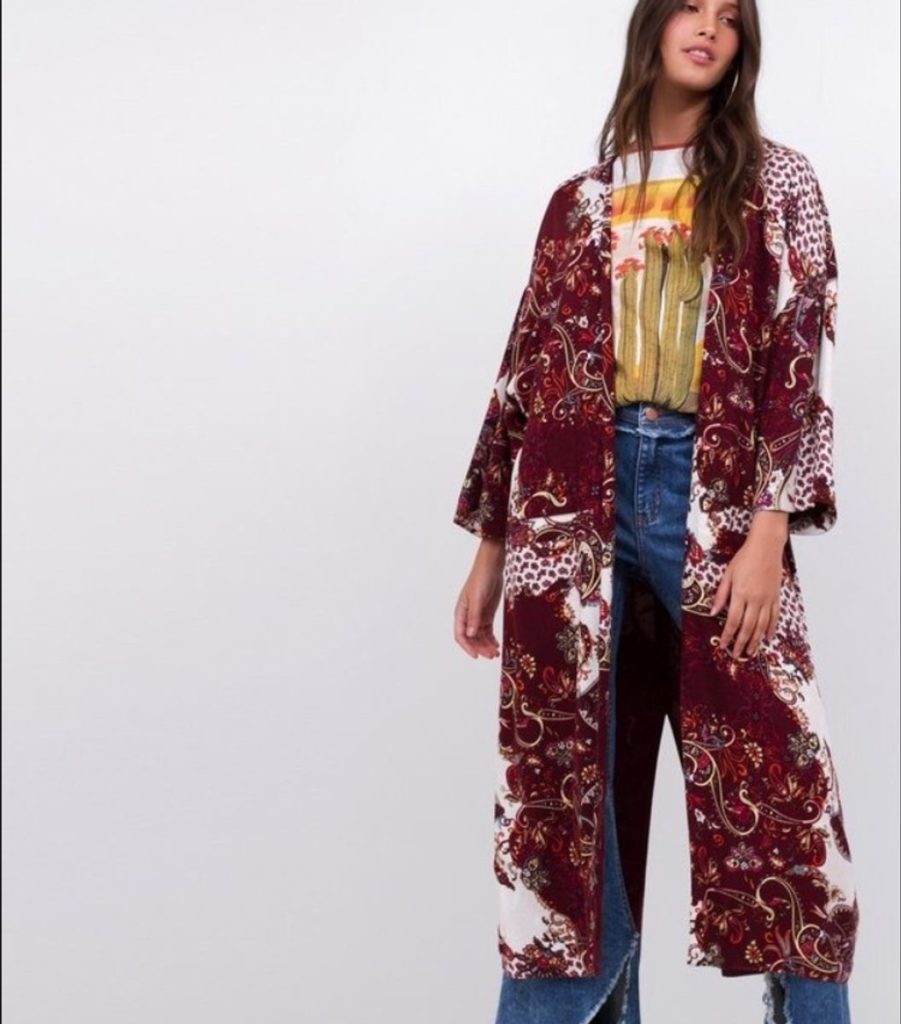 kimono feminino longo